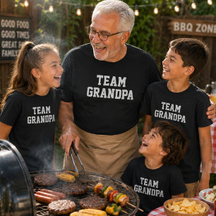 Camiseta Regalo familiar para niños y abuelo equipo 