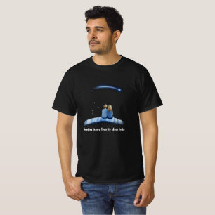 Camiseta regalo fantástico de estrella de tiro para novio