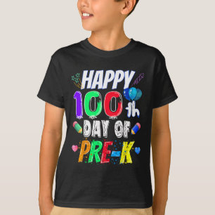 Camiseta Regalo Feliz 100º Día De Escuela 100 Días De Pre-k