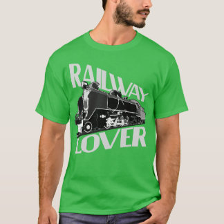 Camiseta Regalo ferroviario Lover Locomotive Railroad