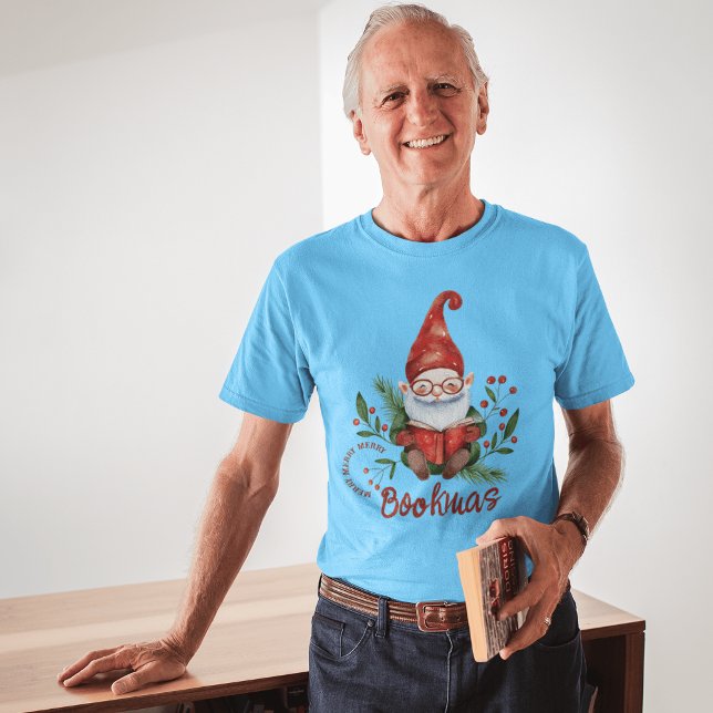 Camiseta Regalo festivo acuarela de Gnome para librería (Subido por el creador)
