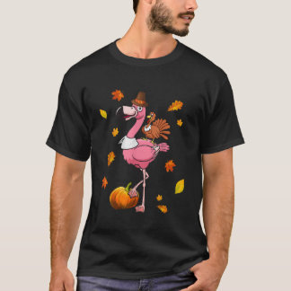 Camiseta Regalo Flamingo de Acción de Gracias de Halloween