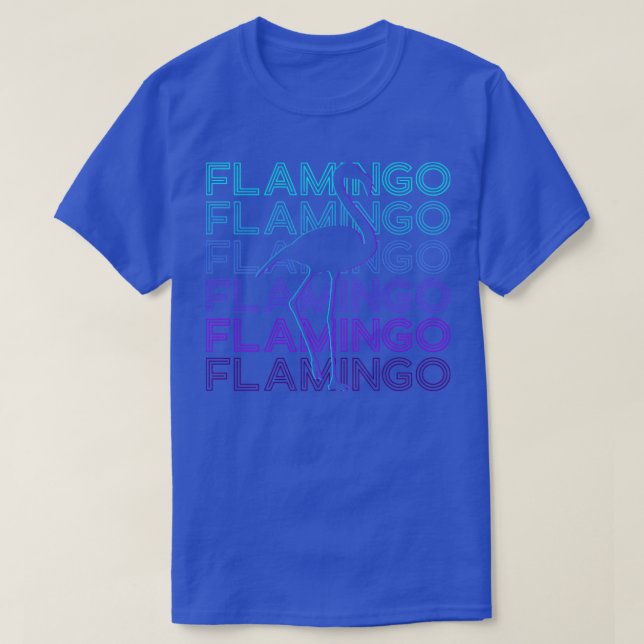 Camiseta Regalo Flamingo Retro (Diseño del anverso)