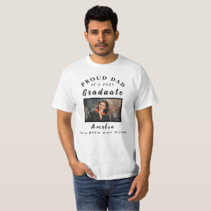 Camiseta Regalo fotográfico de Orgullosa Graduación de Papá