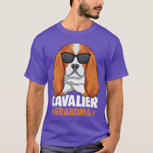 Camiseta Regalo gif de la abuela del perro Cavalier King Ch
