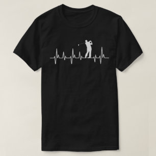 Camiseta Regalo Golfing del golfista del latido del corazó