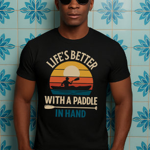 Camiseta regalo gracioso de Kayak, papá mamá amante