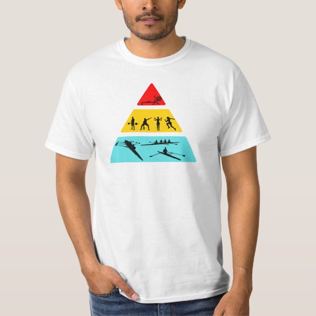 Camiseta Regalo gracioso de la siembra, pirámide de comida (Anverso)