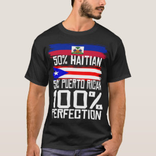 Camiseta Regalo gracioso del Orgullo Haitiano y Puerto Rico