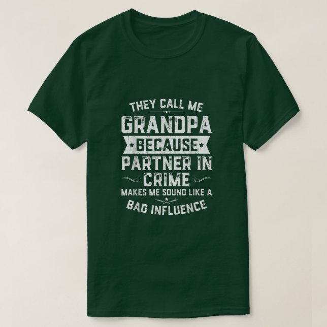 Camiseta Regalo gracioso para hombres que me llaman abuelo  (Diseño del anverso)