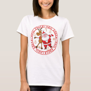 Camiseta regalo gracioso para los navidades Hail Santa