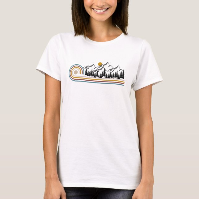 Camiseta Regalo gráfico de las montañas (Anverso)