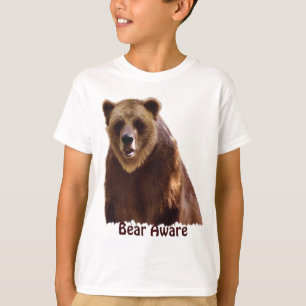 Camiseta Regalo grande del arte de la fauna del oso grizzly
