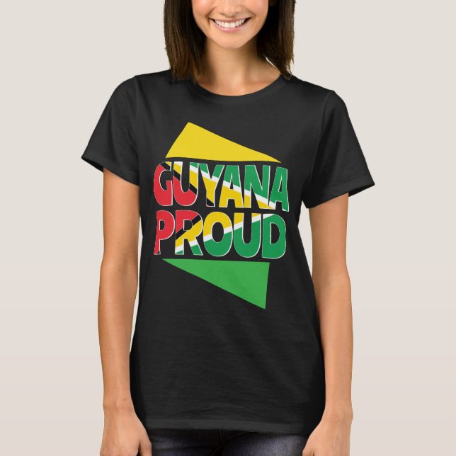 Camiseta Regalo guyanés de las mujeres de los hombres de (Anverso)