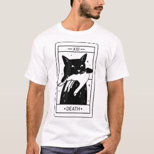 Camiseta Regalo Halloween De Gato Negro Para Hombres Mujere