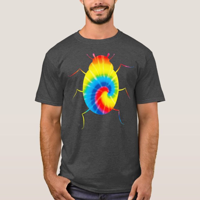 Camiseta Regalo Hippie de mariquita de aguijón de escarabaj (Anverso)
