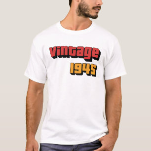 Camiseta Regalo Hombres de 79 años Vintage 1945 79th Birth