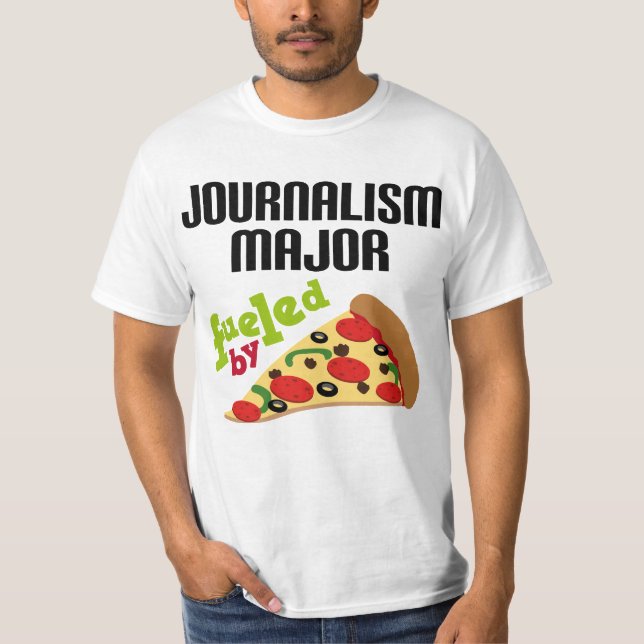 Camiseta Regalo importante del periodismo (pizza) (Anverso)