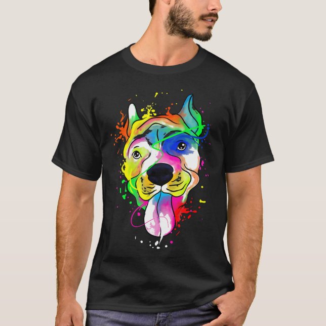 Camiseta Regalo Increíble de Pitbull Amante de Pit Bull Pit (Anverso)