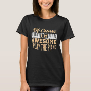 Camiseta Regalo increíble para pianista Teclado Piano