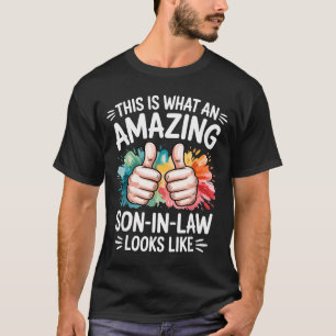 Camiseta Regalo increíble para yerno divertido papá esposo