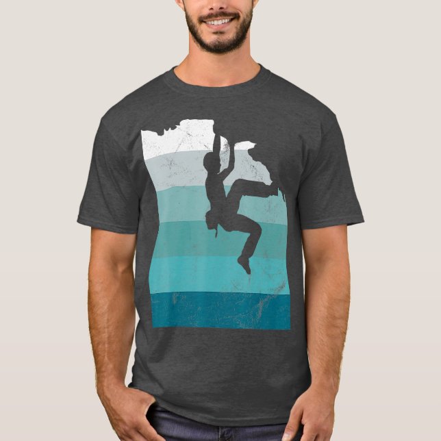 Camiseta Regalo individual de escalada de escalada con roca (Anverso)