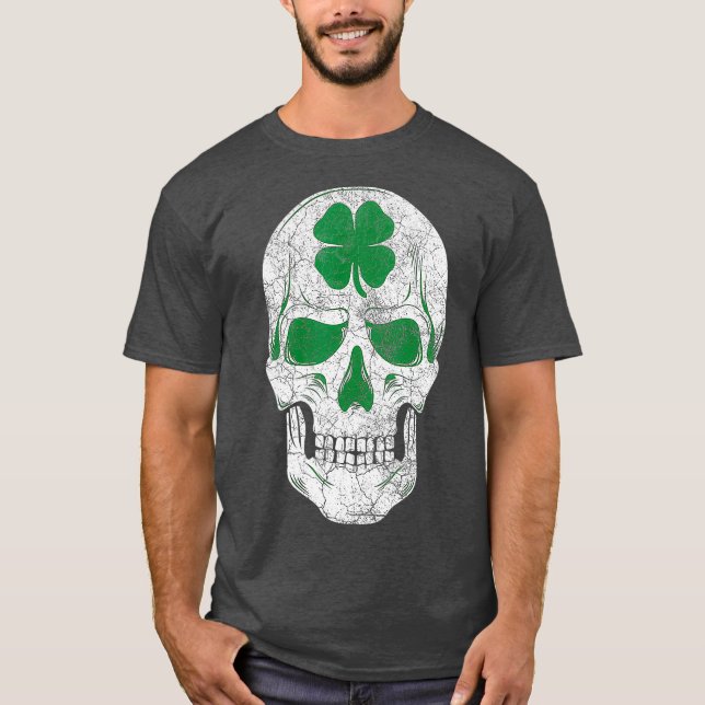 Camiseta Regalo irlandés de St Patricks Day Green Shamrock  (Anverso)