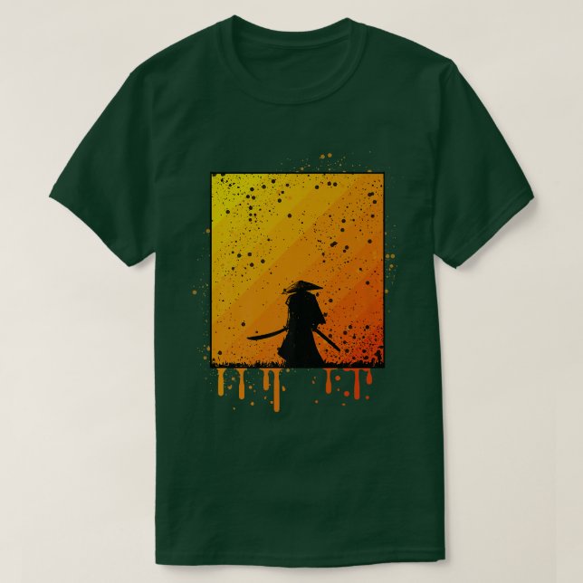Camiseta Regalo japonés de Samurai de Japón (Diseño del anverso)