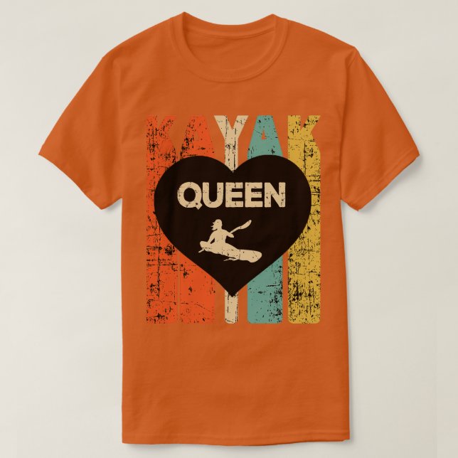 Camiseta Regalo Kayak Retro para Kayaker (Diseño del anverso)