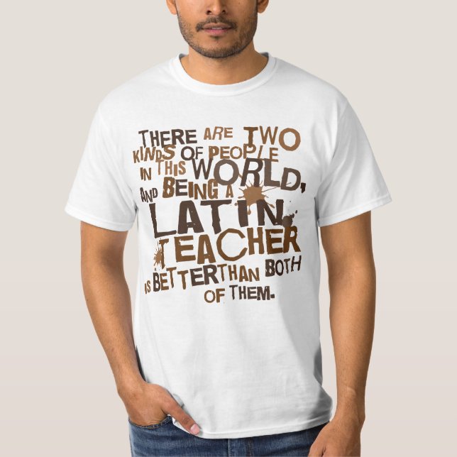 Camiseta Regalo latino del profesor (Anverso)