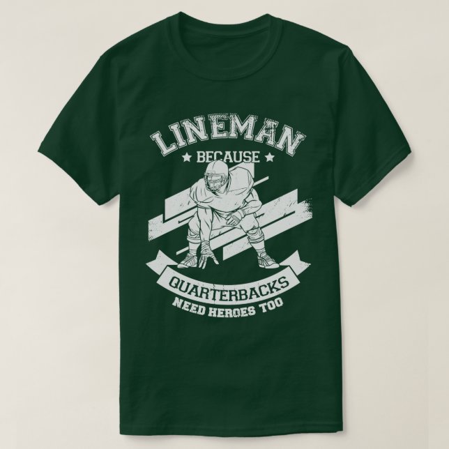 Camiseta Regalo Lineman ofensivo de fútbol americano (Diseño del anverso)
