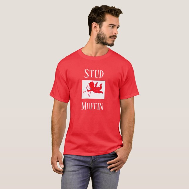 Camiseta Regalo masculino del El día de San Valentín Stud M (Anverso completo)