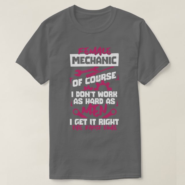 Camiseta Regalo mecánico de gasóleo para mujeres (Diseño del anverso)