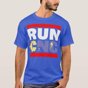CAMISETA REGALO MECÁNICO DE INGENIEROS DE CNC DE FUNNY RUN