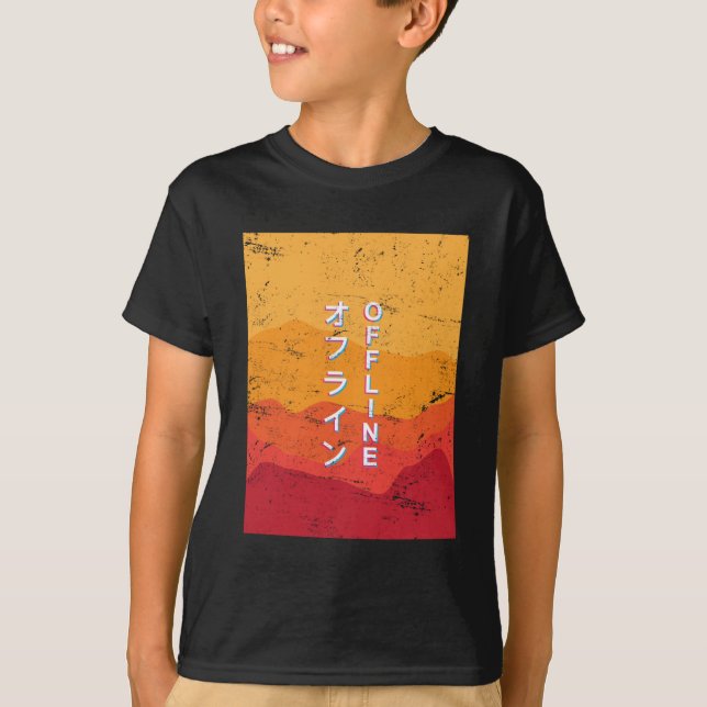 Camiseta Regalo melancólico de Vaporwave fuera de línea (Anverso)