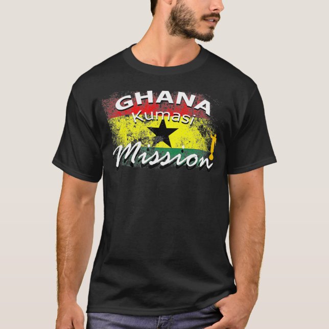 Camiseta Regalo misionero de la misión Mormon LDS de Ghana  (Anverso)