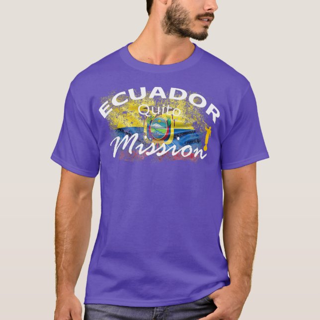 Camiseta Regalo misionero de la misión Quito Mormon LDS de  (Anverso)