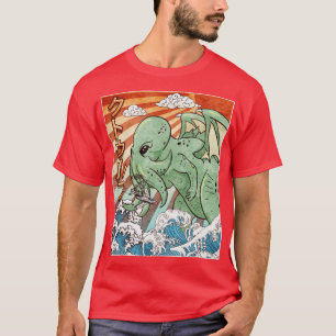Camiseta Regalo monstrual japonés de Kaiju Cthulhu Necronom
