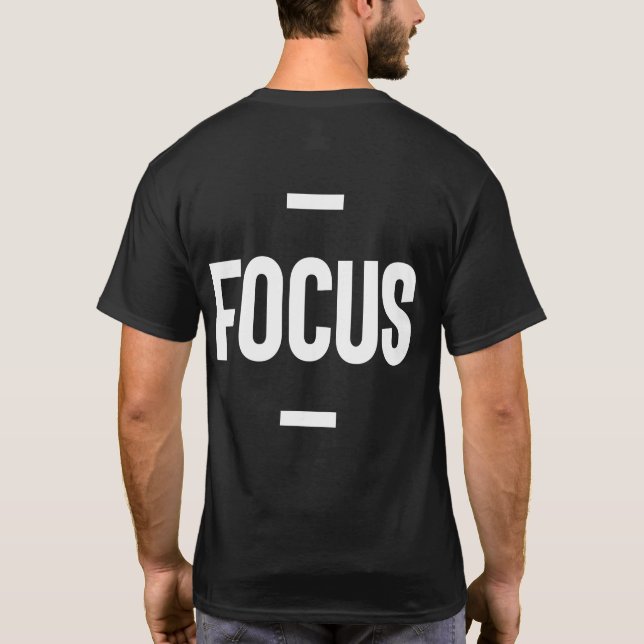 Camiseta Regalo motivacional para emprendedores - Enfoque (Reverso)