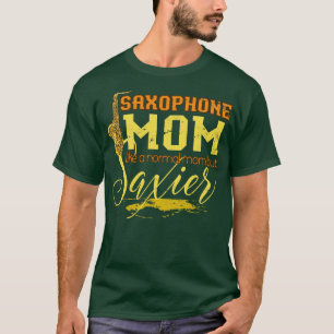 Camiseta Regalo musical de mamá saxofonista saxofón