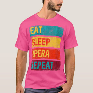 Camiseta Regalo musical femenino Comer Ópera de sueño repet