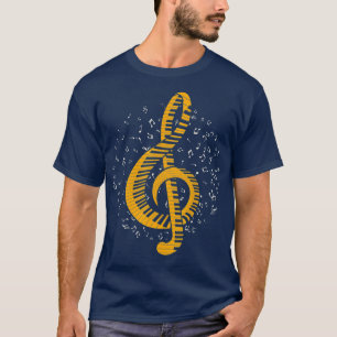Camiseta Regalo musical Idea Music Notes Piano musical