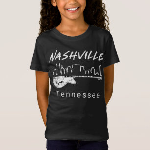 Camiseta Regalo Nashville de recuerdo de música de guitarr