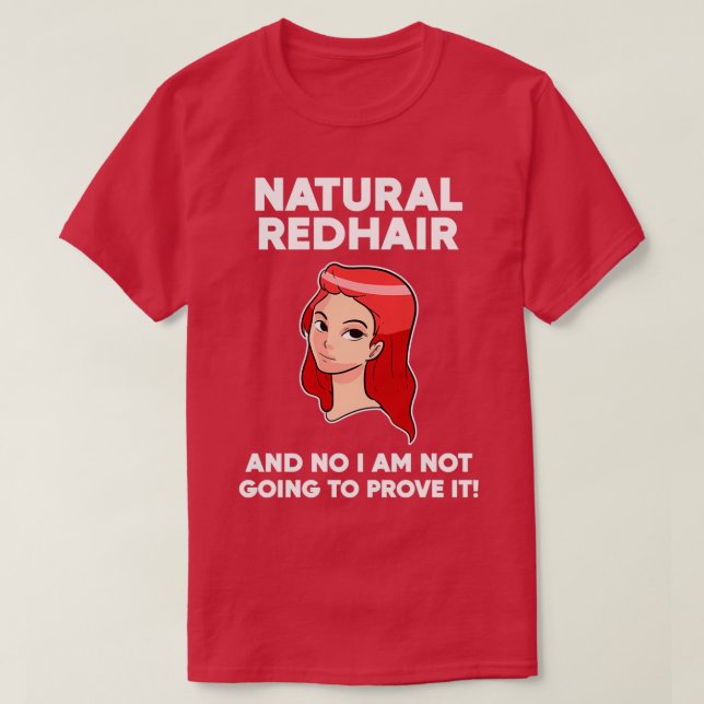 Camiseta Regalo Natural Redhead (Diseño del anverso)