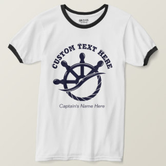 Camiseta Regalo Náutico de Capitán de Barco Personalizado