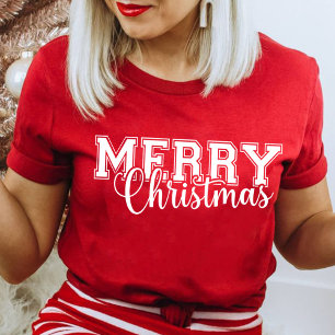 Camiseta Regalo navideño de Feliz Feliz Navidad en el Rojo