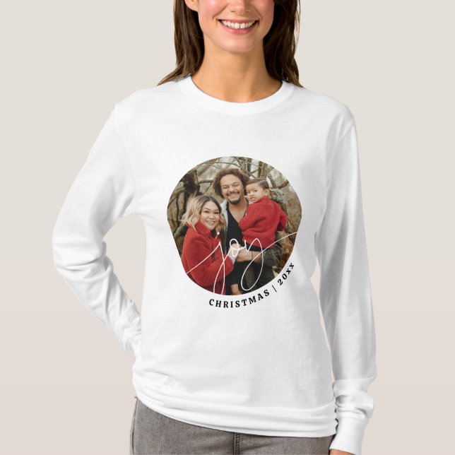 Camiseta Regalo navideño de los Navidades de la familia Min (Anverso)