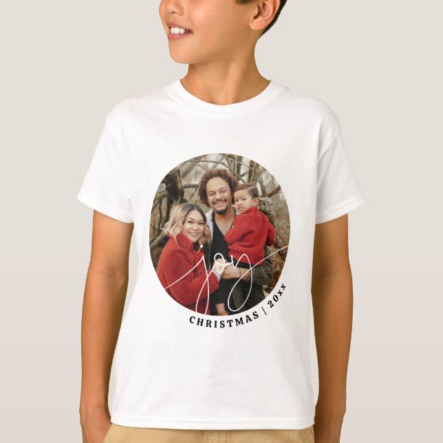 Camiseta Regalo navideño de los Navidades de la familia Min (Anverso)