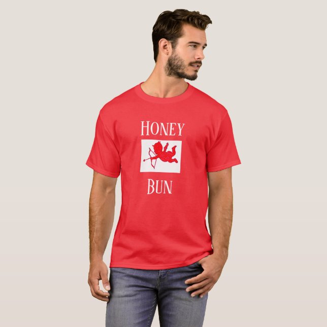Camiseta Regalo navideño masculino de Honey Bun El día de S (Anverso completo)