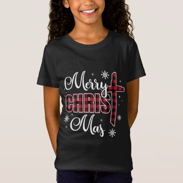 Camiseta Regalo navideño navideño Cristo de búfalo (Anverso)